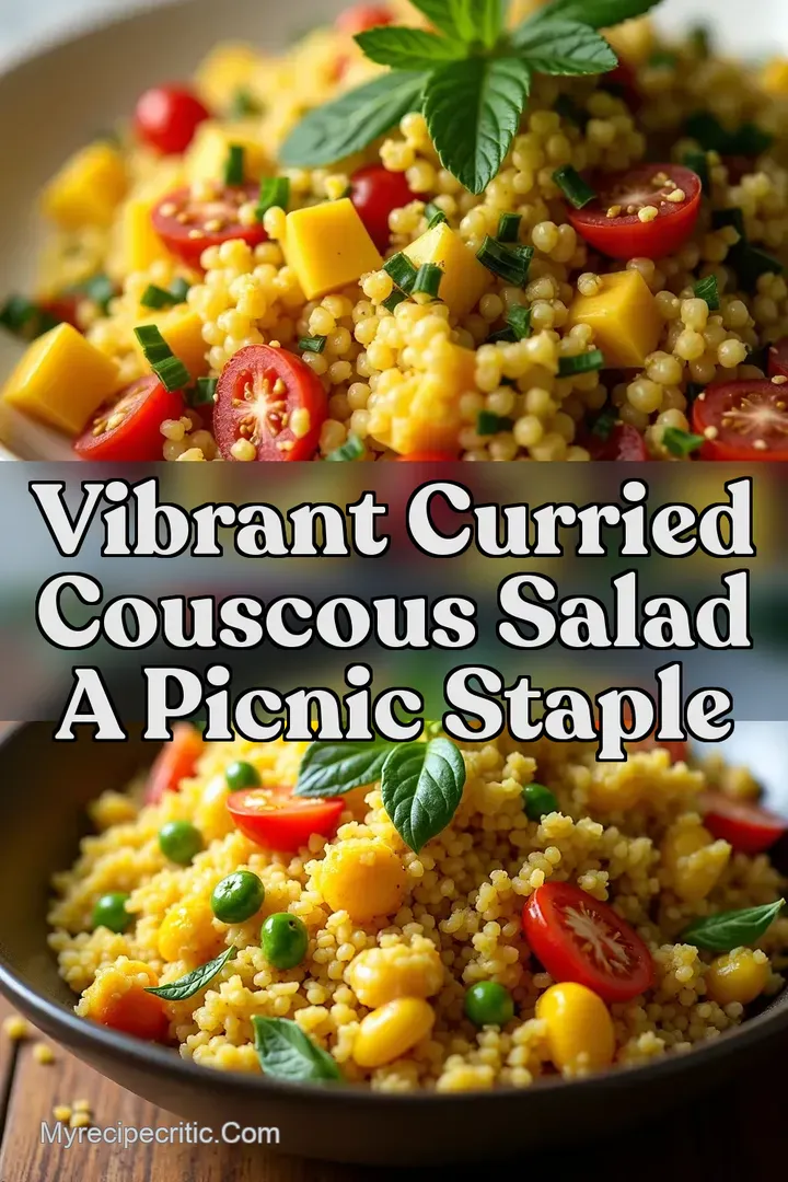 Vibrant Curried Couscous Salad A Picnic Staple