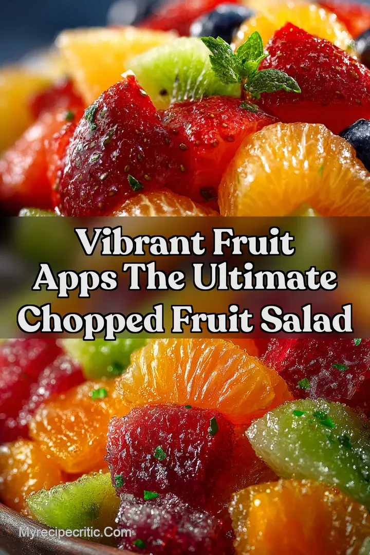 Vibrant Fruit Apps The Ultimate Chopped Fruit Salad