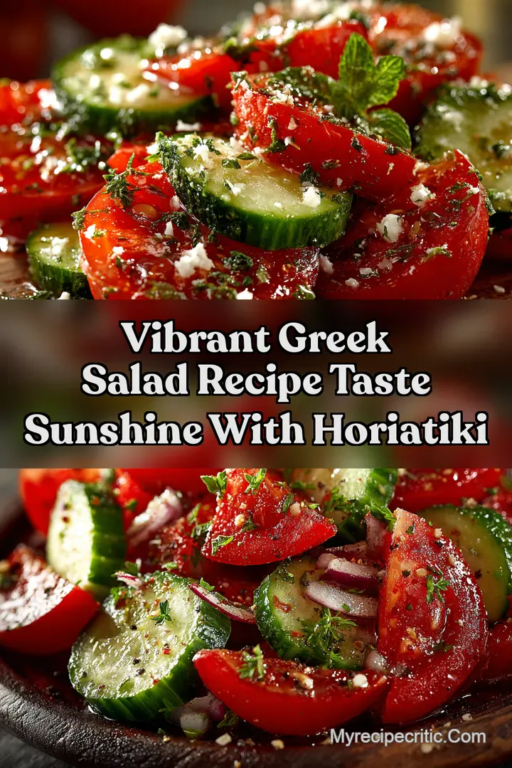 Vibrant Greek Salad Recipe Taste Sunshine With Horiatiki