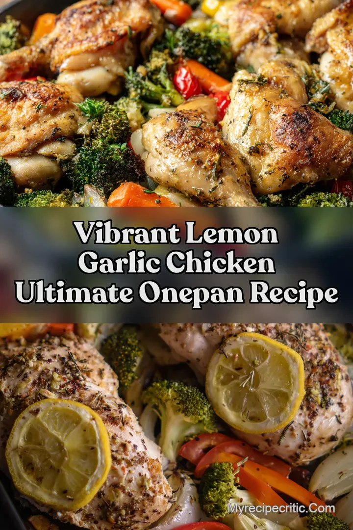 Vibrant Lemon Garlic Chicken Ultimate OnePan Recipe