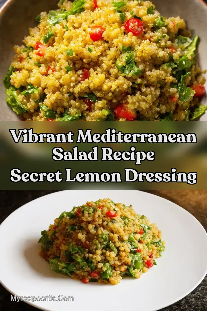 Vibrant Mediterranean Salad Recipe Secret Lemon Dressing