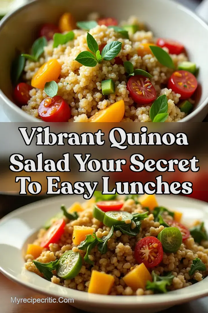 Vibrant Quinoa Salad Your Secret To Easy Lunches