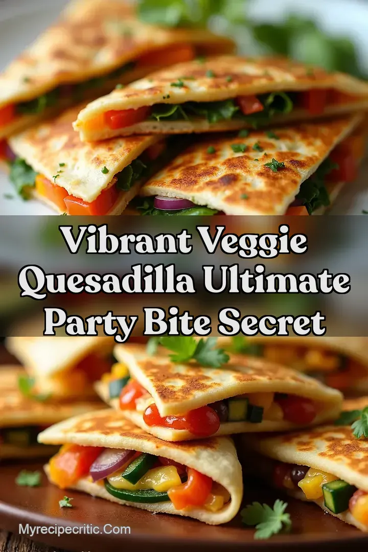 Vibrant Veggie Quesadilla Ultimate Party Bite Secret