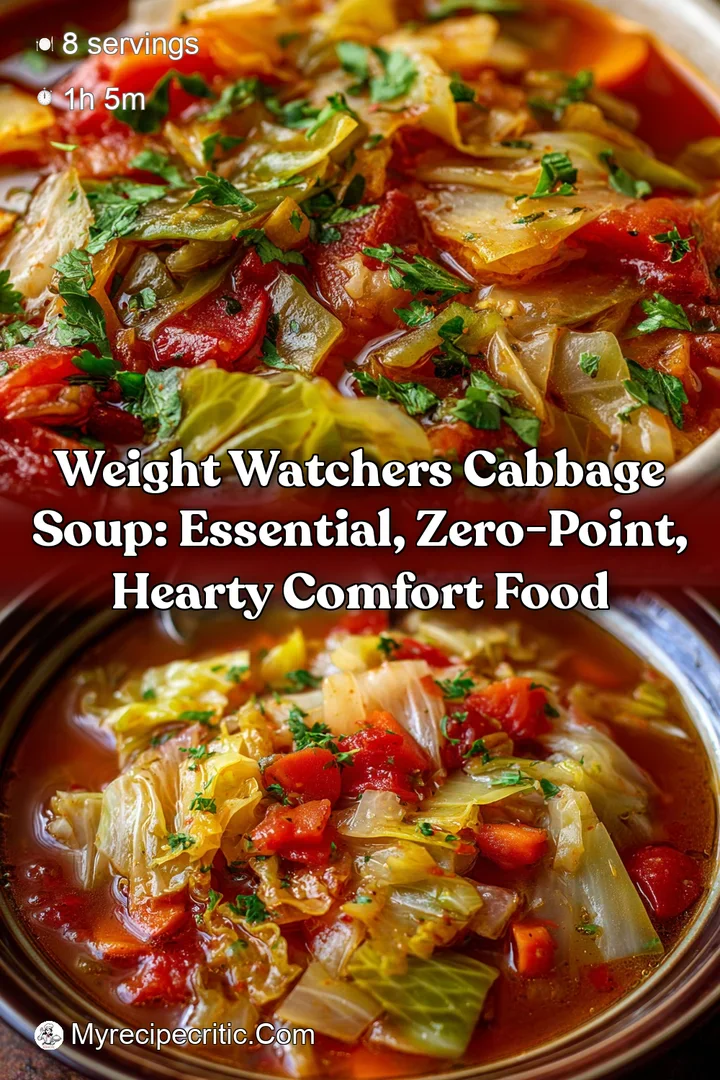 Weight Watchers Cabbage Soup: Essential Zero-Point Hearty Comfort Food