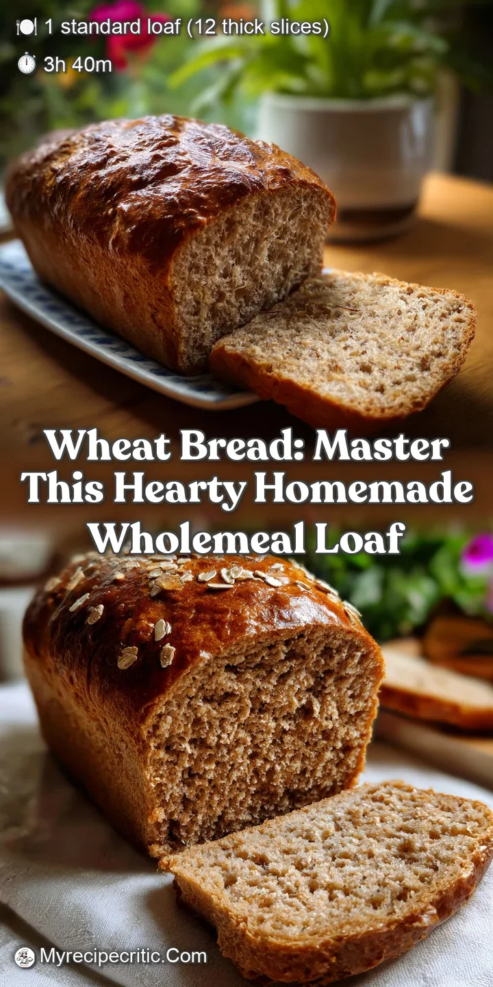 Wheat Bread: Master This Hearty Homemade Wholemeal Loaf