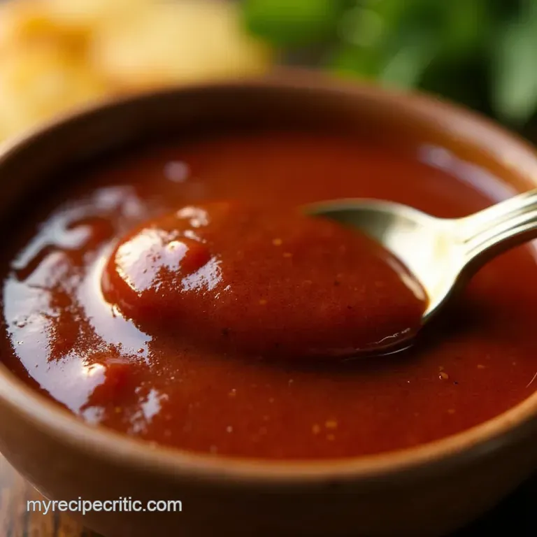 The Best 10Minute Pantry Raid BBQ Sauce presentation