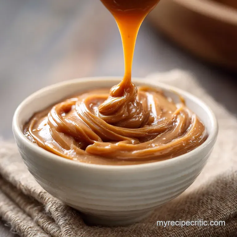 The Best Ever 10Minute Salted Butter Caramel Dip presentation