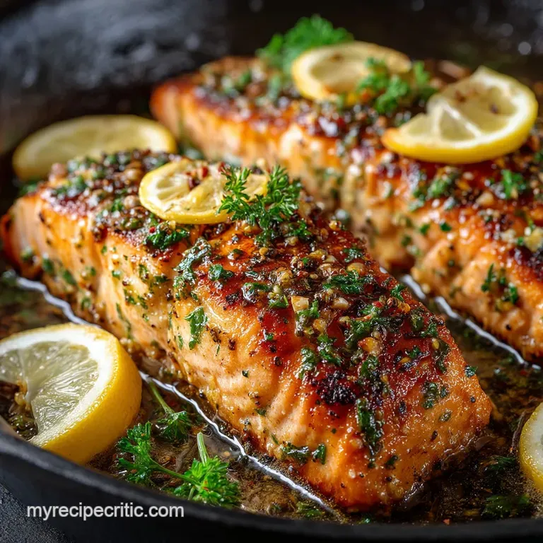Foolproof Baked Lemon Garlic Butter Salmon Fillets 30Minute presentation