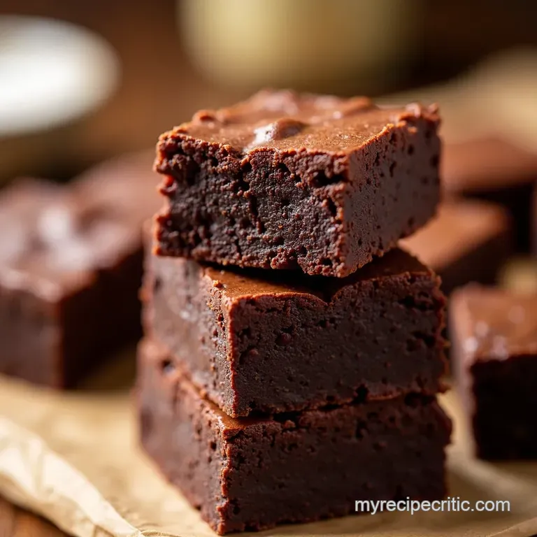 3Ingredient Keto Nobake Brownies presentation