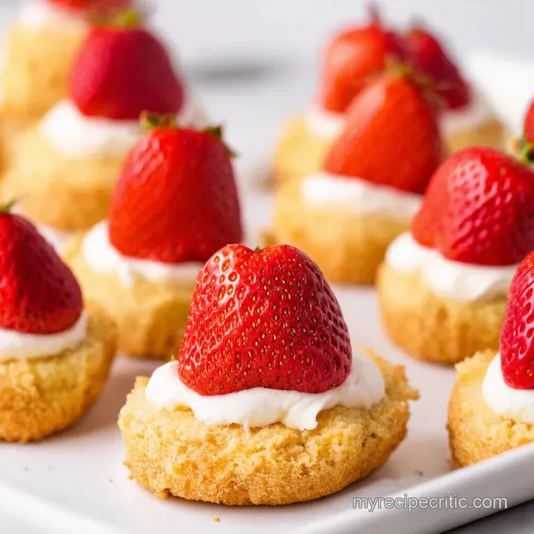 5Ingredient Strawberry Shortcake Bites a Berry Good Time presentation