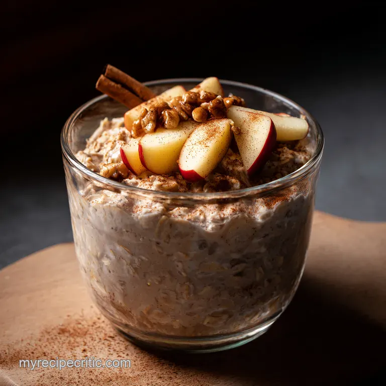 Apple Cinnamon Dream Oats Overnight Delight presentation