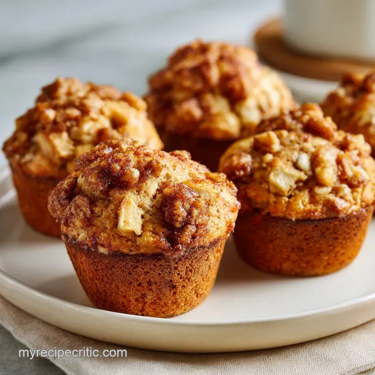 Apple Cinnamon Greek Yogurt Muffins