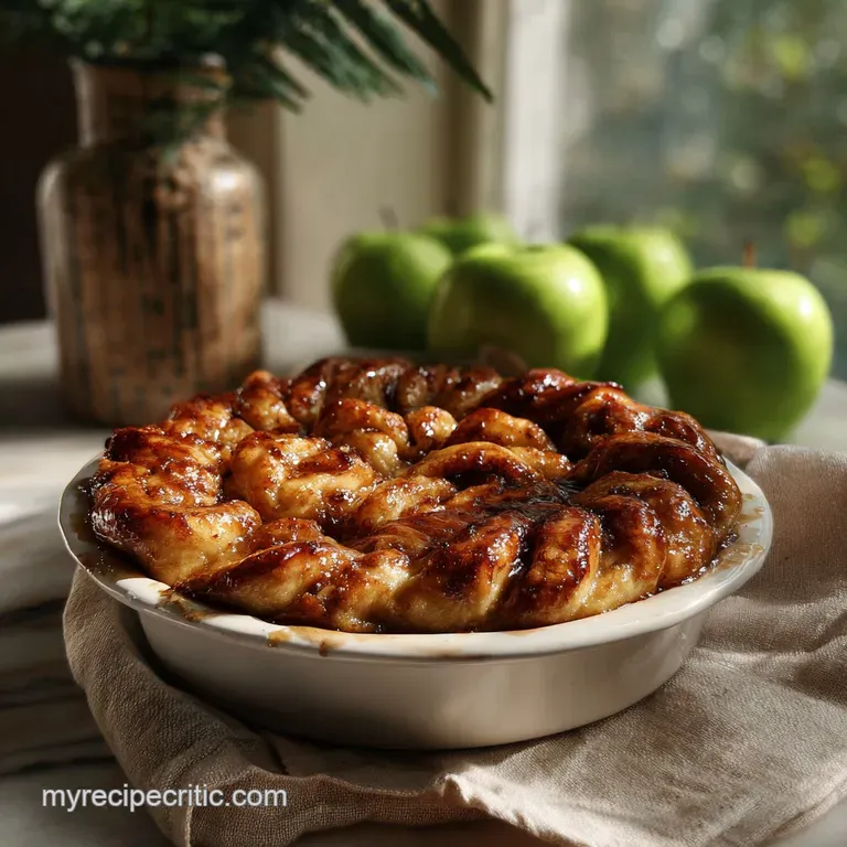 Apple Pie Dessert with Cinnamon