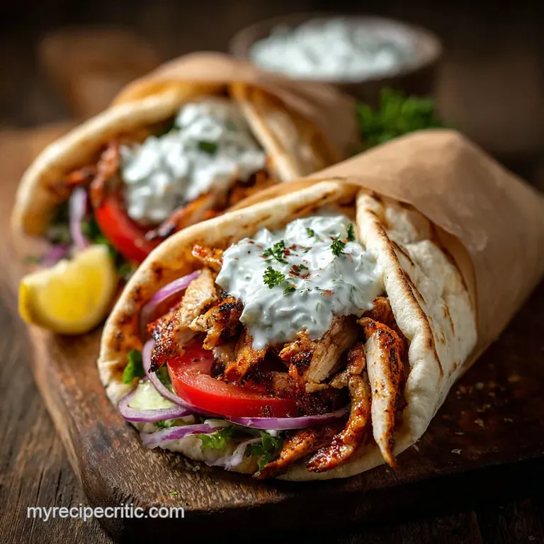 Proper Chicken Gyros AthenianStyle Wraps with Creamy Tzatziki