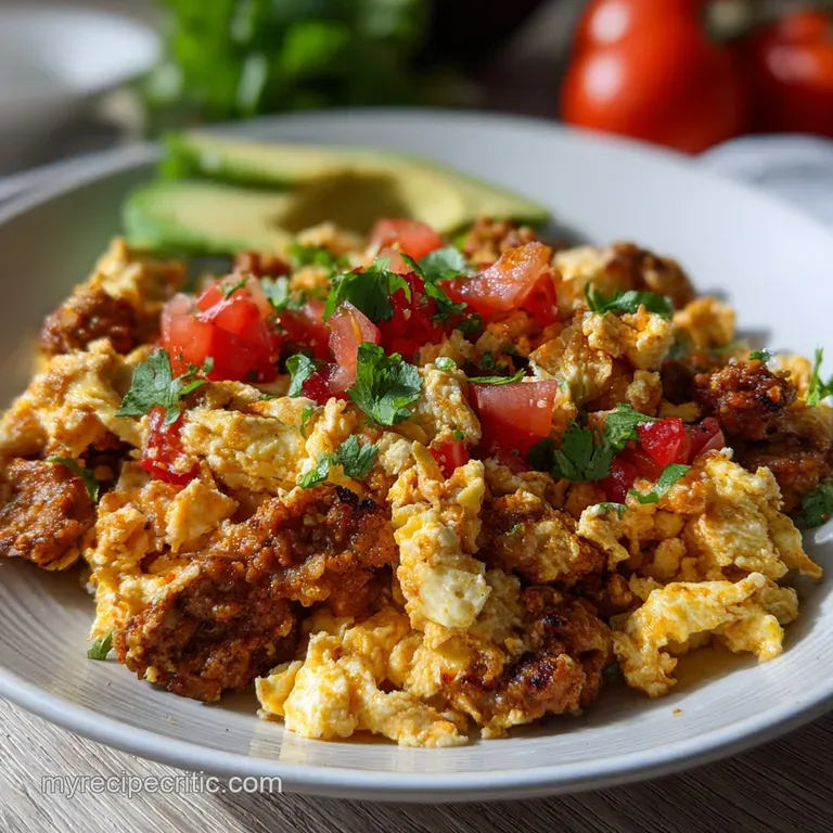 Chorizo and Eggs: Easy Authentic Mexican Scramble