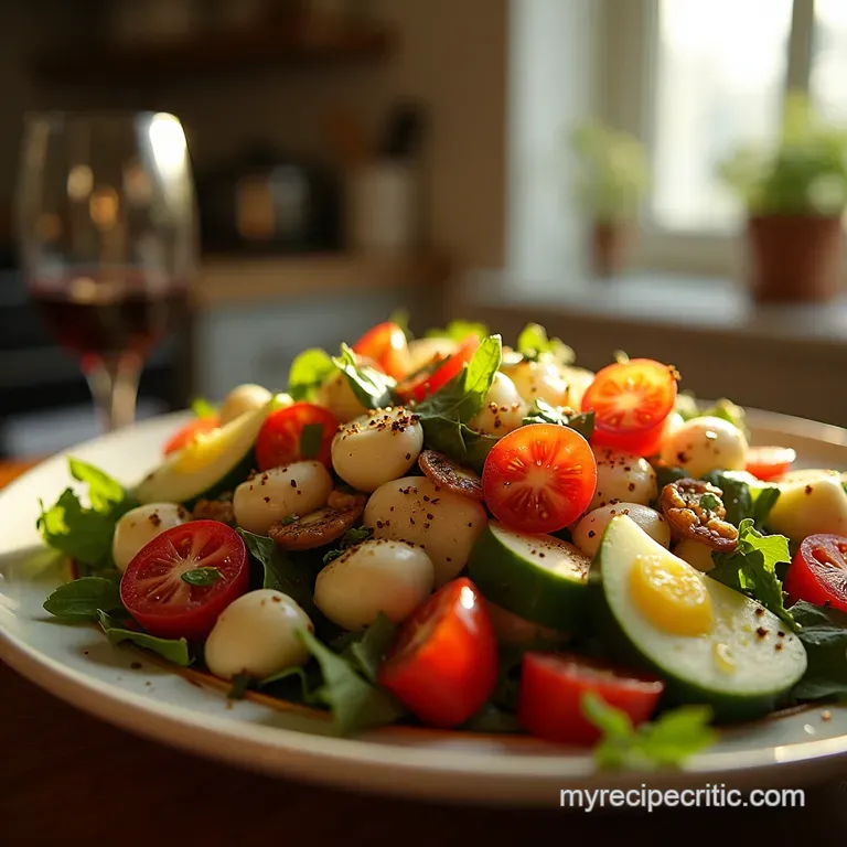 SunDrenched Simplicity The Authentic Greek Village Salad Horiatiki Salata presentation