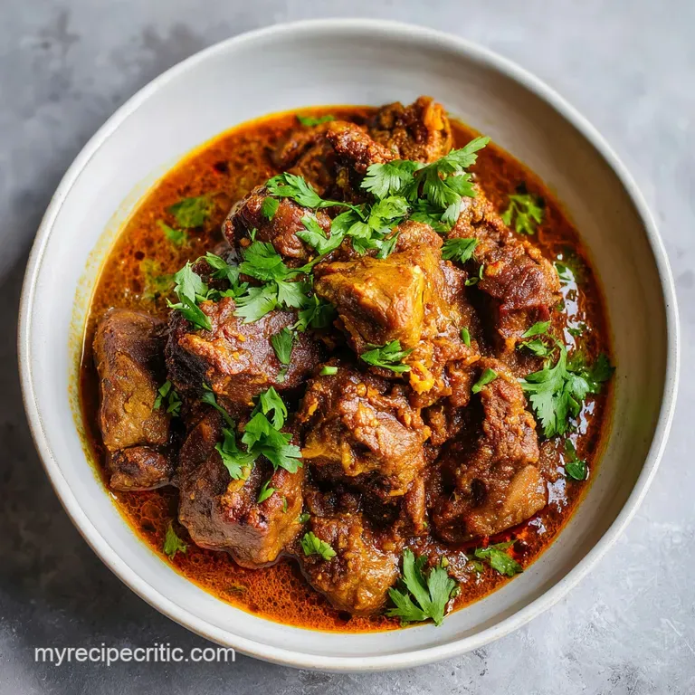 Traditional Lamb Curry Recipe