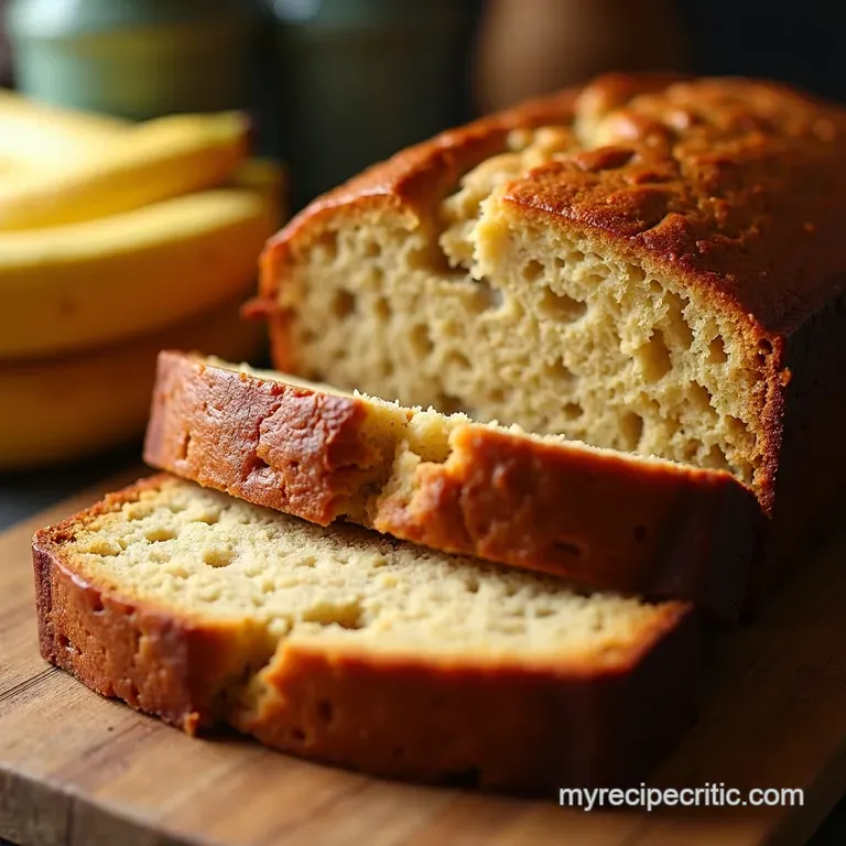 Banana Bliss the Foolproof Moist Banana Bread presentation