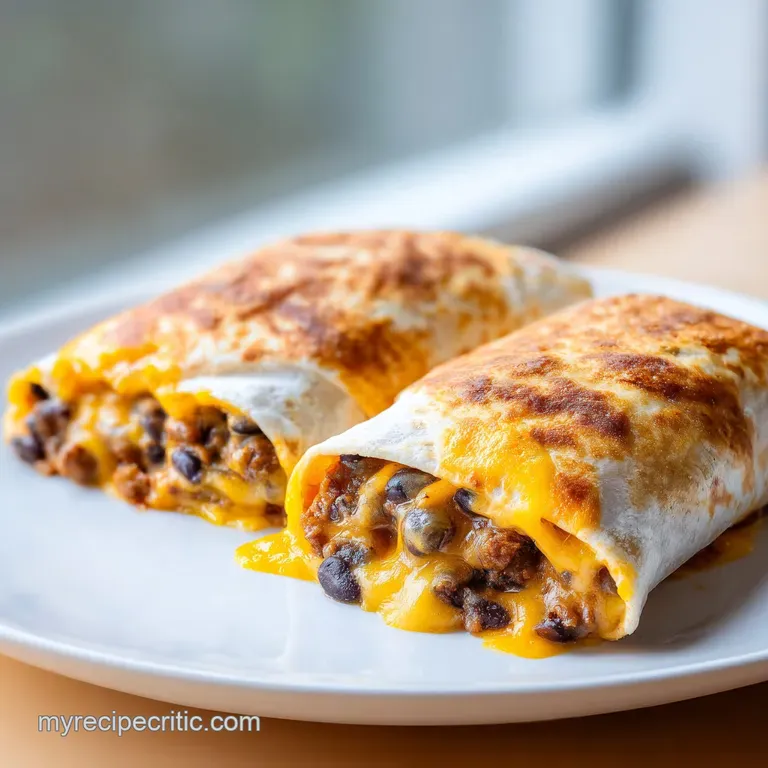 Bean and Cheese Burrito: Healthy and Homemade