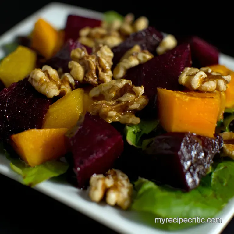 Beet It Roasted Beet and Walnut Salad with Balsamic Glaze