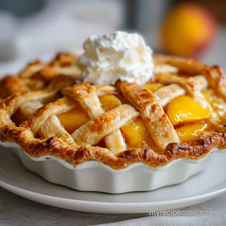 Southern Peach Pie Recipe