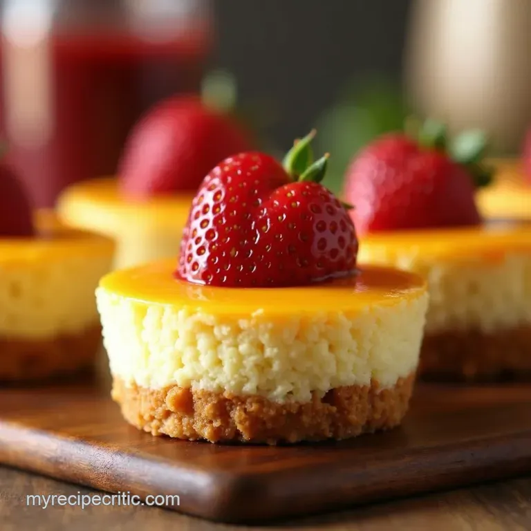 Bitesized Bliss Easy Mini Cheesecakes presentation