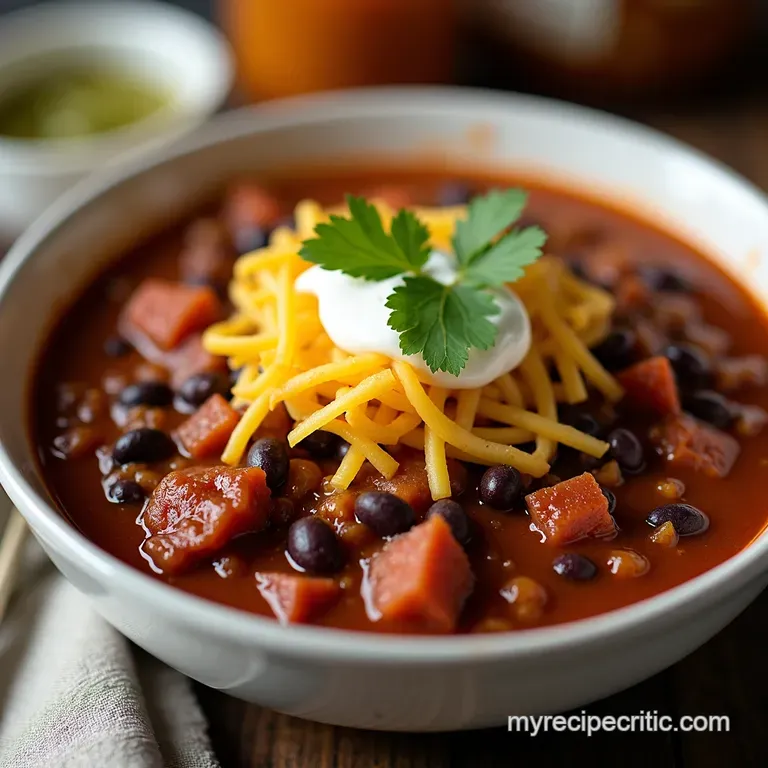 Black Bean Beef Chili The Hearty Weeknight Hero
