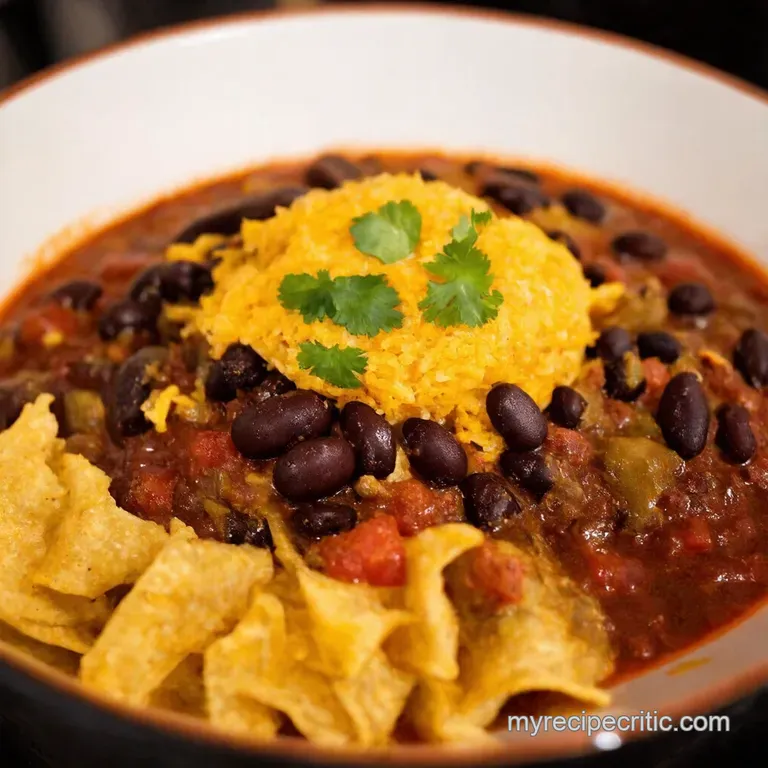 Black Bean Chili Fiesta presentation