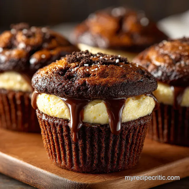 Black Bottom Cupcakes presentation