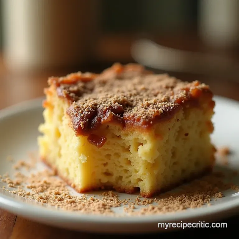 The Shortcut Superstar UltraMoist Coffee Cake Using Box Mix presentation