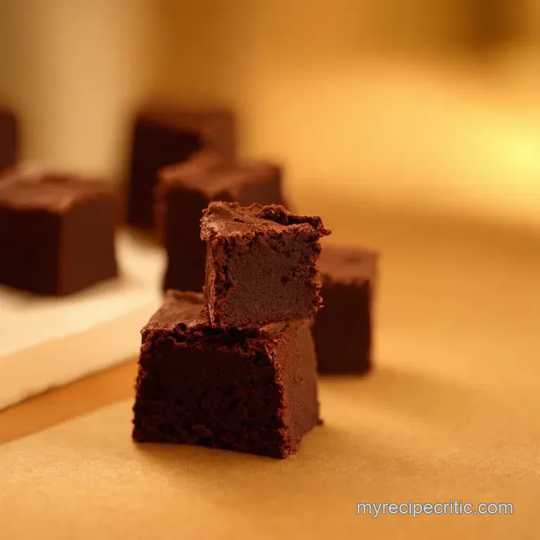 Brownie Bliss Bites Delectable Petit Fours presentation