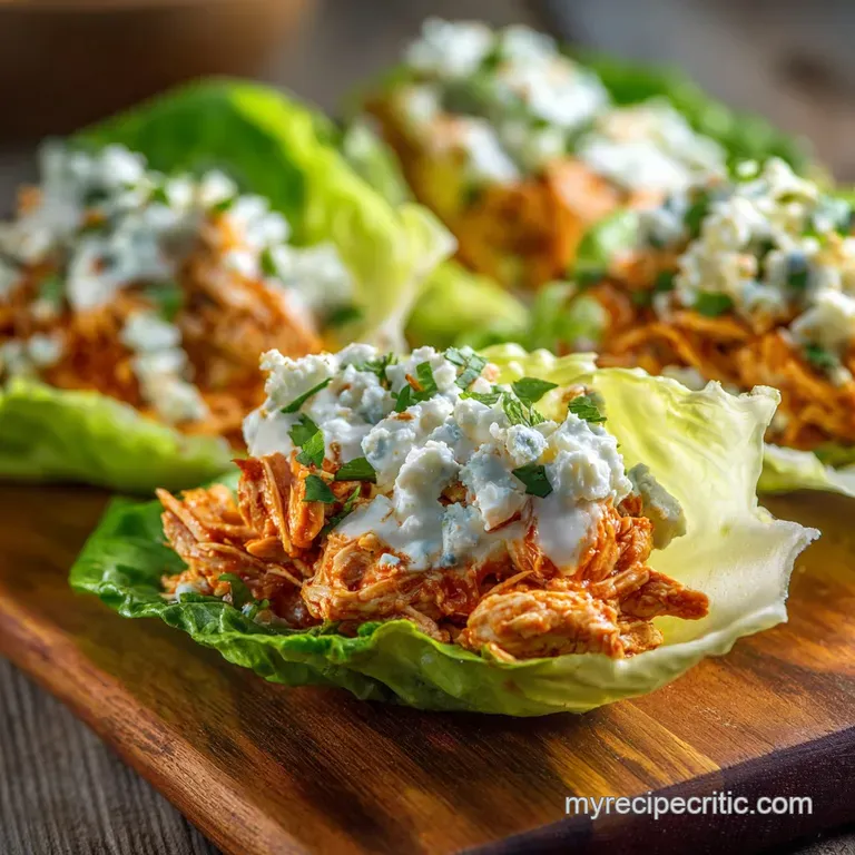 Buffalo Chicken Lettuce Wraps: the Best Guilt-Free Way to Get Your Wing Fix presentation