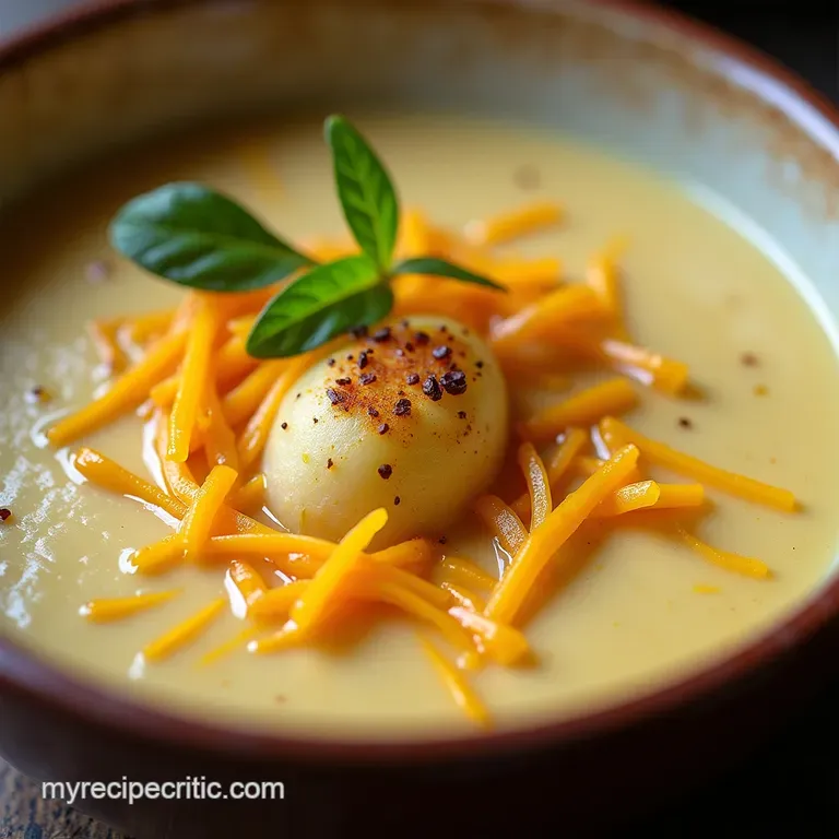 The Pub Classic Reimagined Rich Cheddar Roasted Garlic Thyme Potato Soup