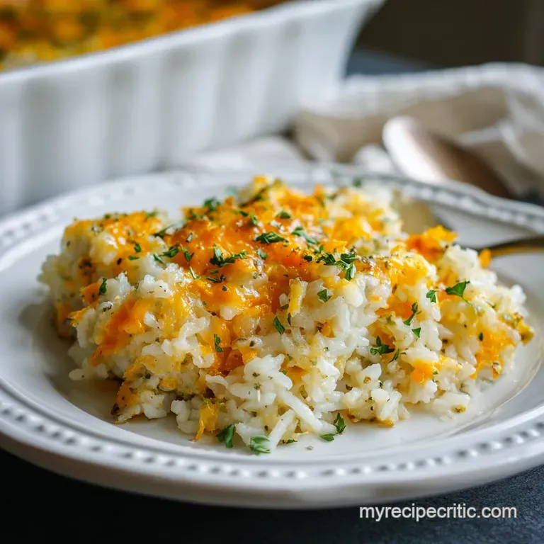 Easy Cheesy Meatball Rice Dinner Casserole