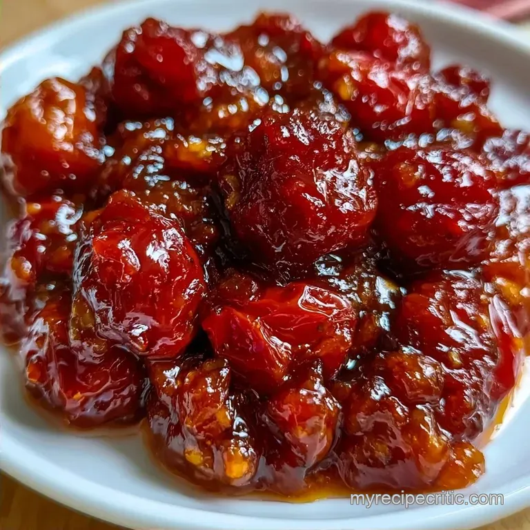 Easy Cherry Tomato Chutney: Tangy and Glossy
