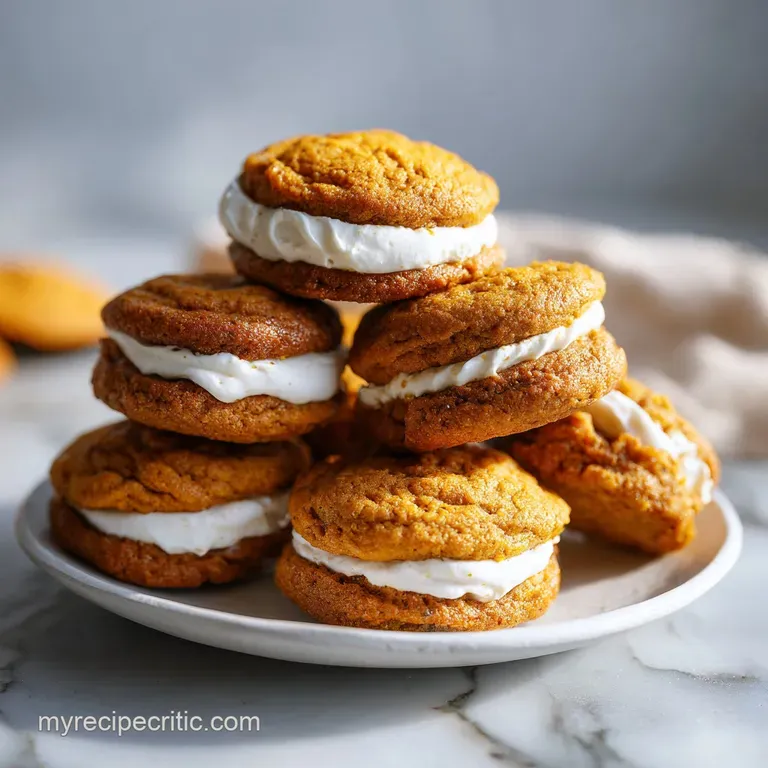 Chewy Pumpkin Cheesecake Cookies with Cream Cheese Core