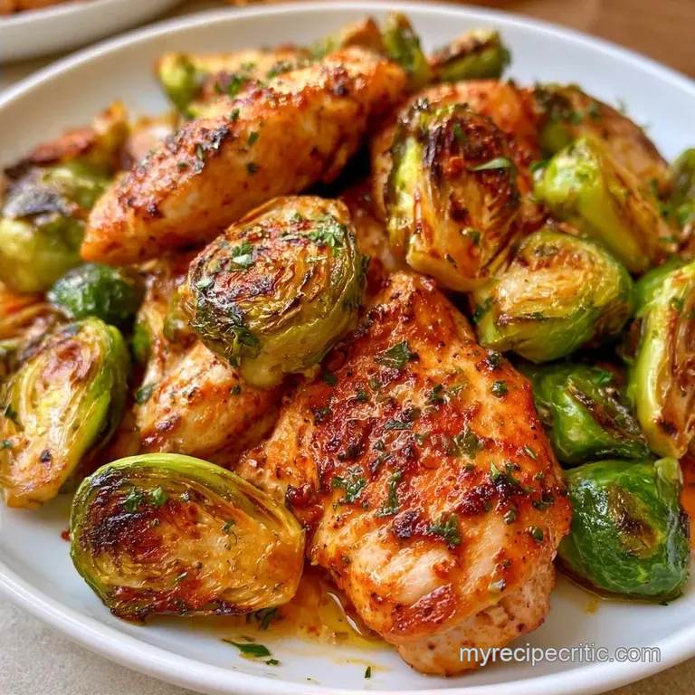 Roasted Chicken and Brussels Sprouts Recipe