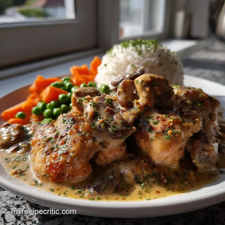 Masterful Chicken and King: Cream Sauce Perfection presentation