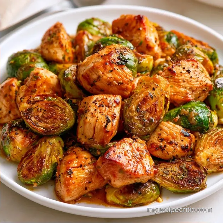 Creamy Chicken Brussels Sprouts Casserole