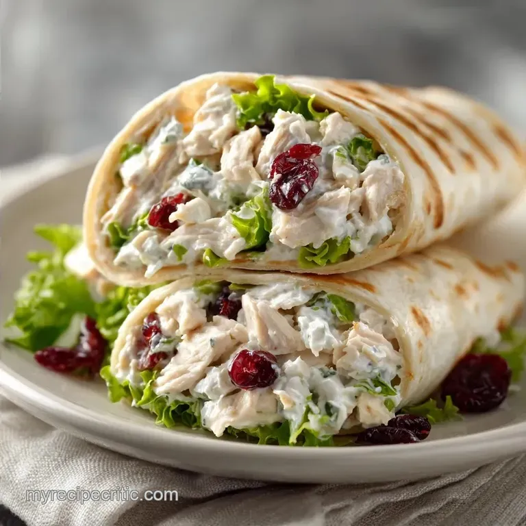 Chicken Salad Wrap: Creamy and Zesty