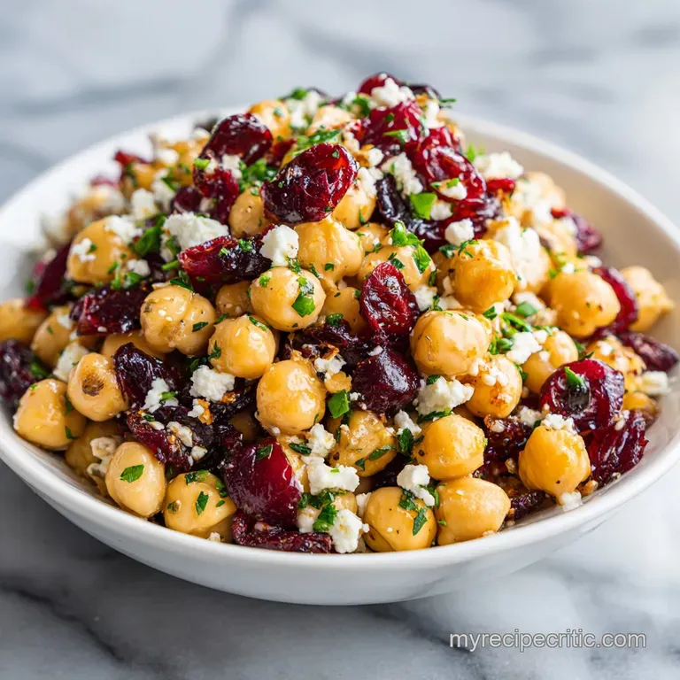 Chickpea salad piled high on crisp lettuce, garnished with toasted nuts, showcasing textures and colors. Appetizing lunch!