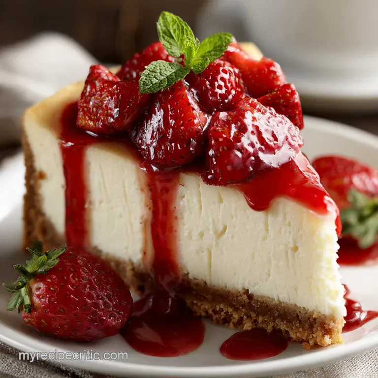 Strawberry Cheesecake The Ultimate Classic Baked Recipe NoCrack