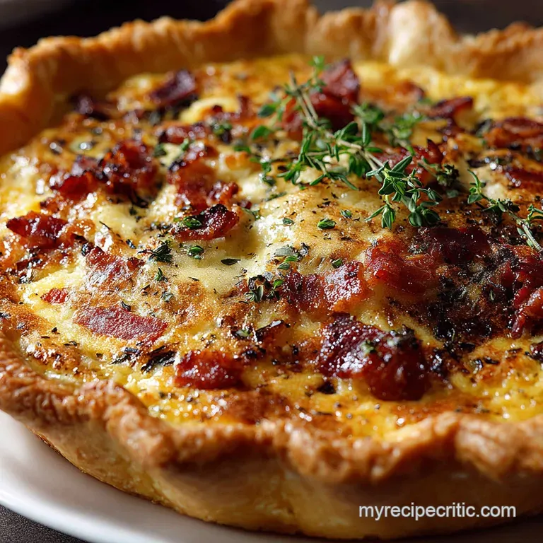 Breakfast Quiche: the Ultimate Flaky Crust Version presentation