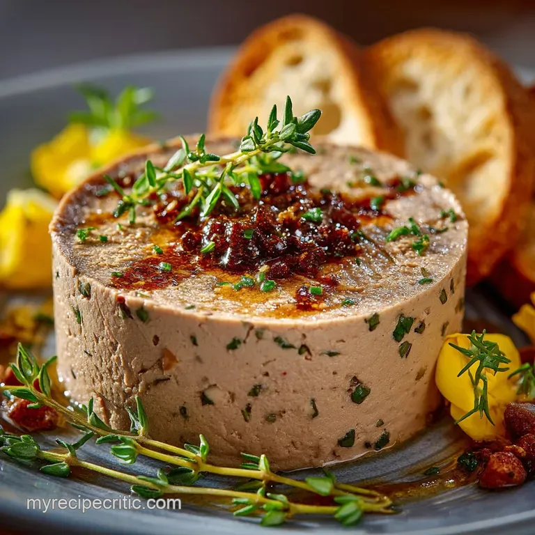 Silky Smooth Chicken Liver Pâté with Cognac Thyme The French Classic presentation