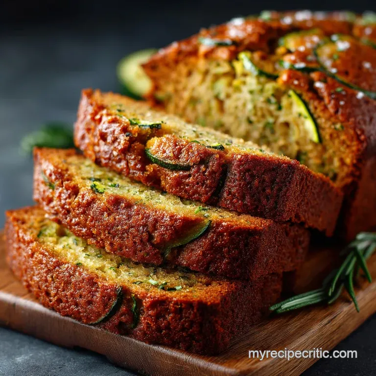 Chefs Classic Spiced Zucchini and Walnut Loaf