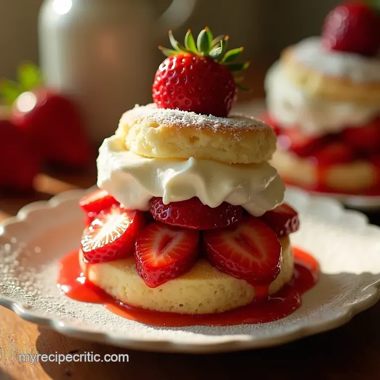 Classic Strawberry Shortcake a Taste of Summer presentation