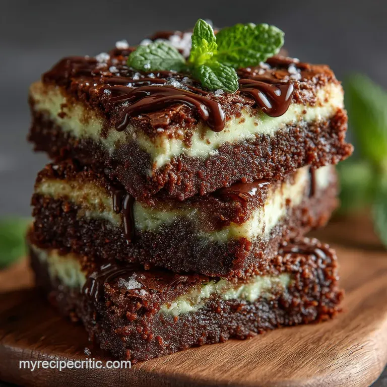 The Ultimate Fudgy Mint Brownies Recipe TripleLayer Perfection
