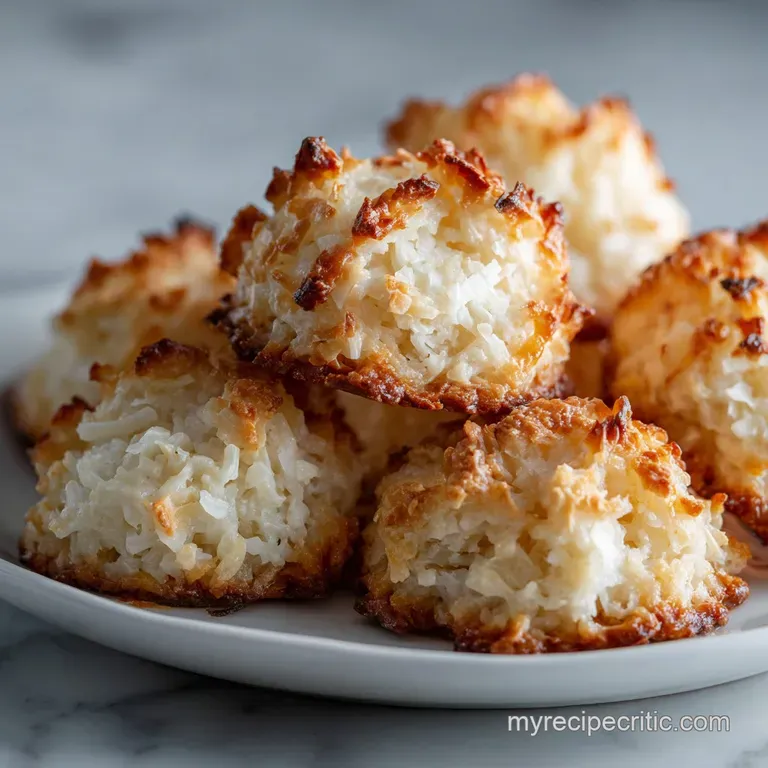 Pile of perfectly formed macaroons, subtly browned, displayed on a linen cloth; their delicate sheen reflecting the soft l...
