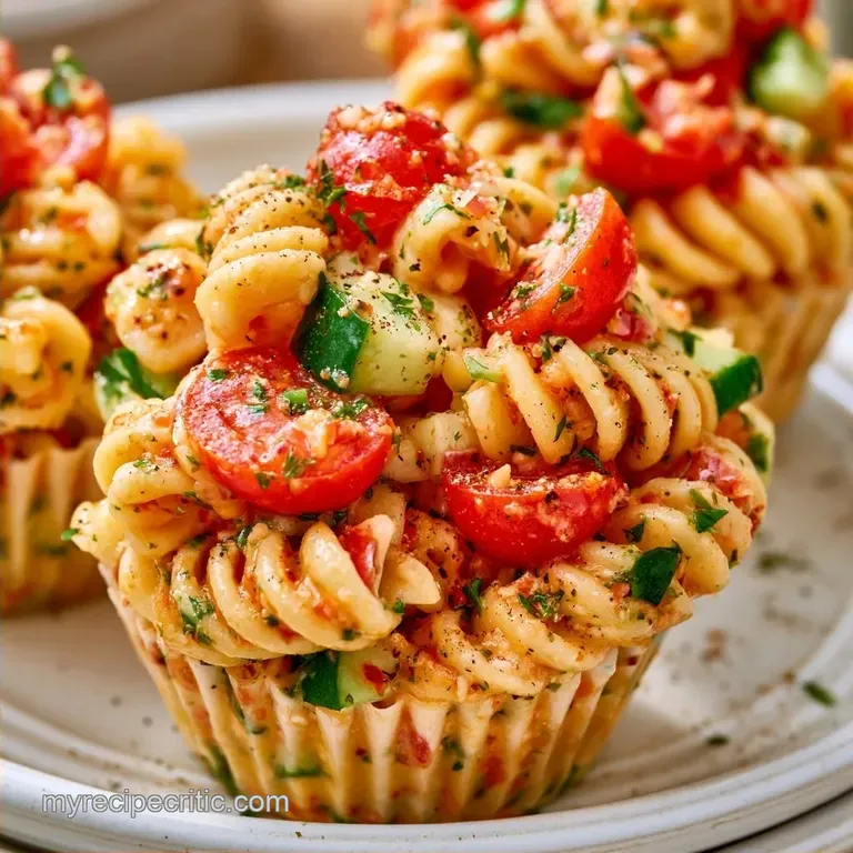 Cold Pasta Salad Cups in 30 Minutes