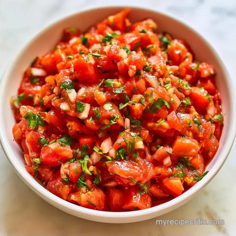 Cold Tailgate Salsa: Chunky and Fresh